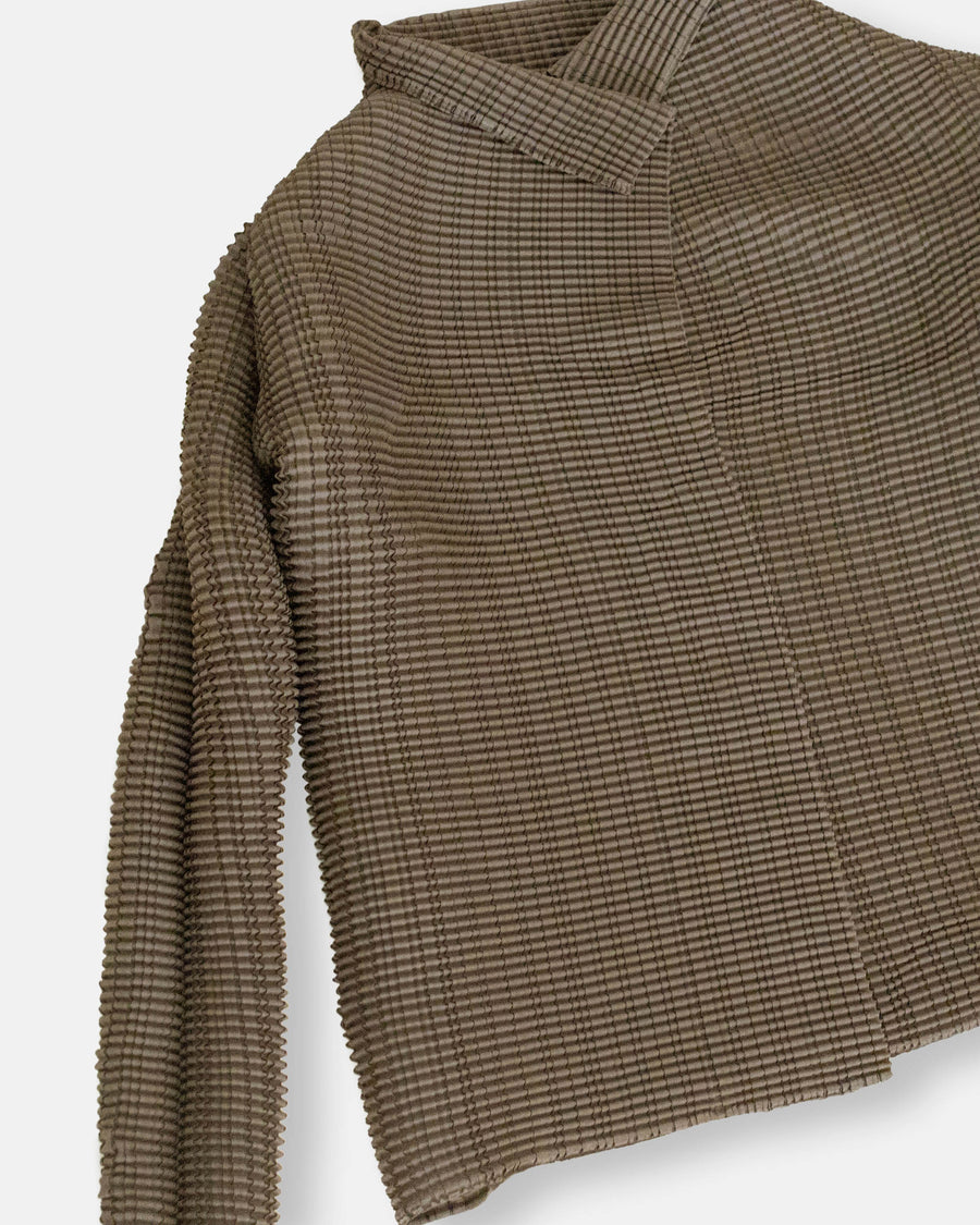 wooly pleats cardigan