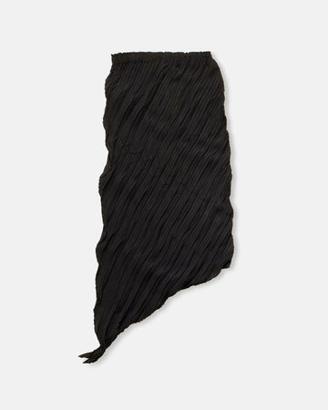 wrinkled and twisted skirt