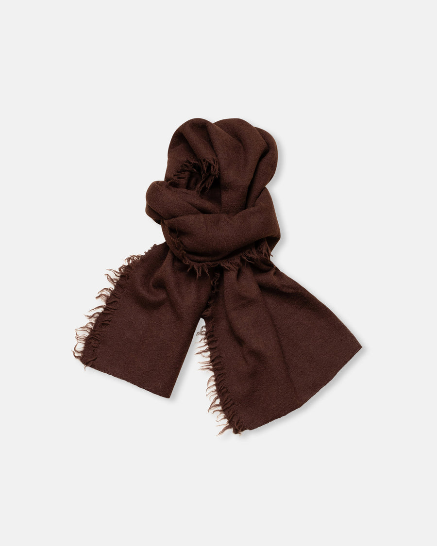 felt fringe scarf