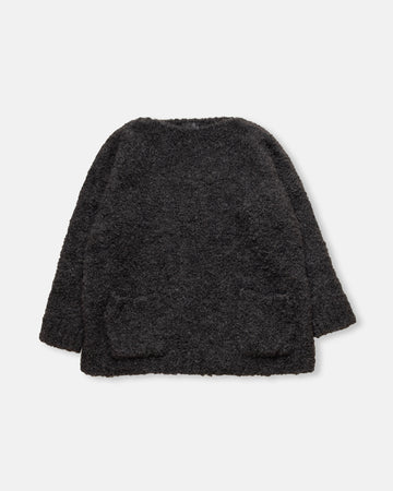 bouclé pullover with pocket