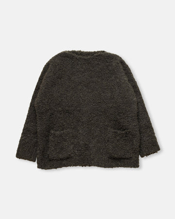 bouclé pullover with pocket