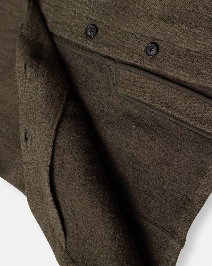 stand collar fly front jacket