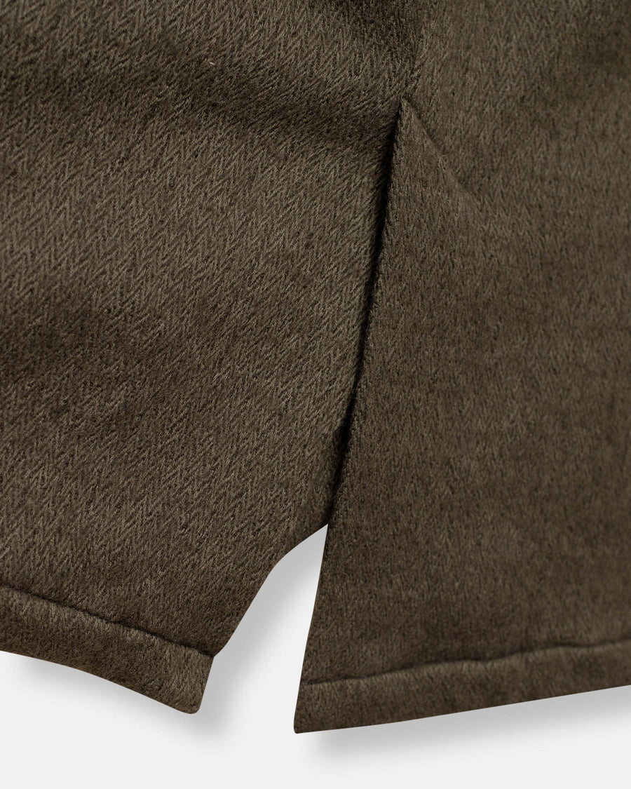 stand collar fly front jacket