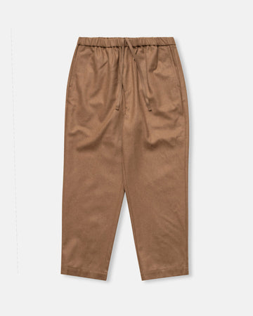 wool flannel easy tapered pants