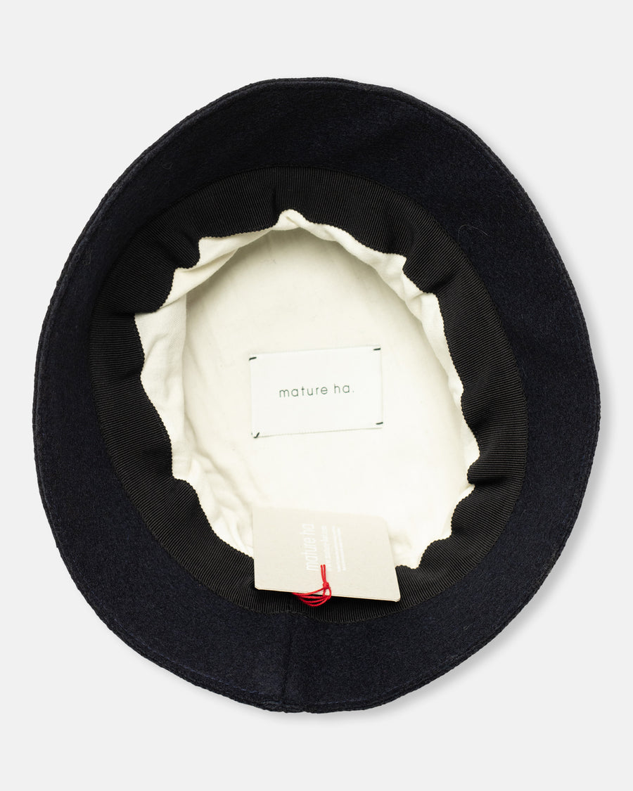 short melton drape hat