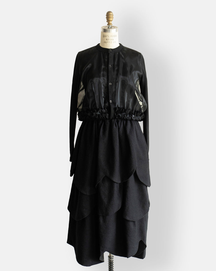 organdy front cardigan
