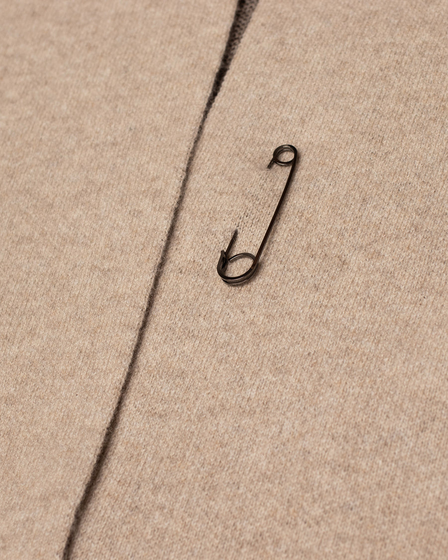 cashmere reversible open jacket