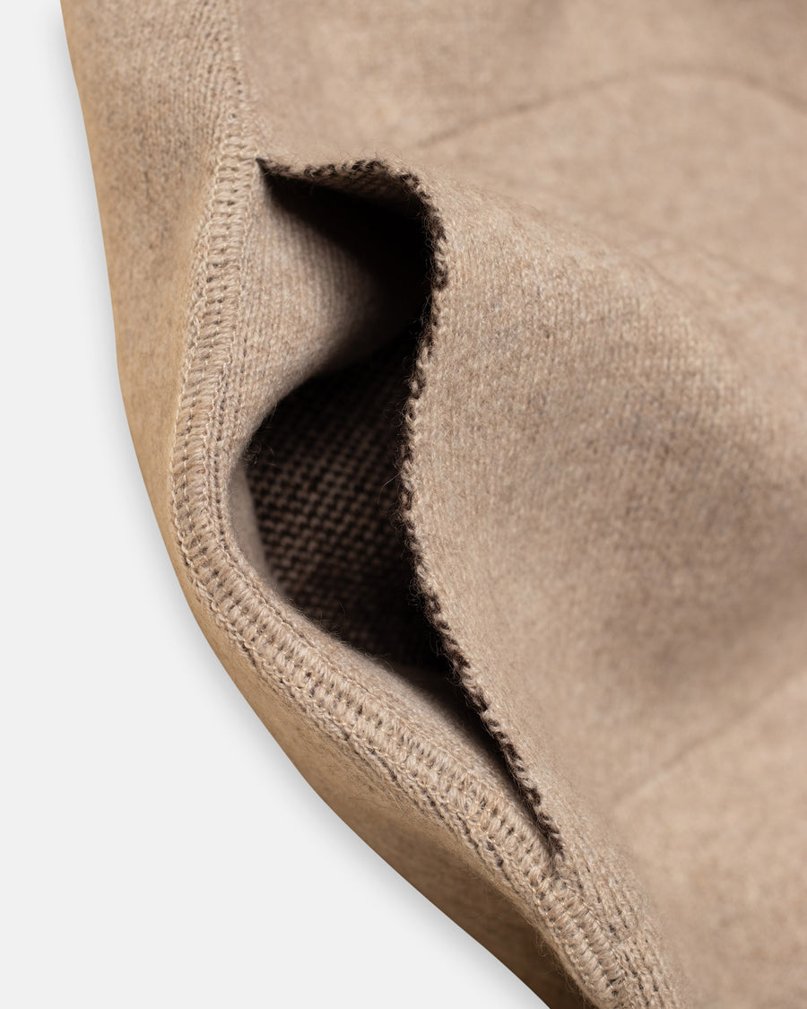 cashmere reversible open jacket