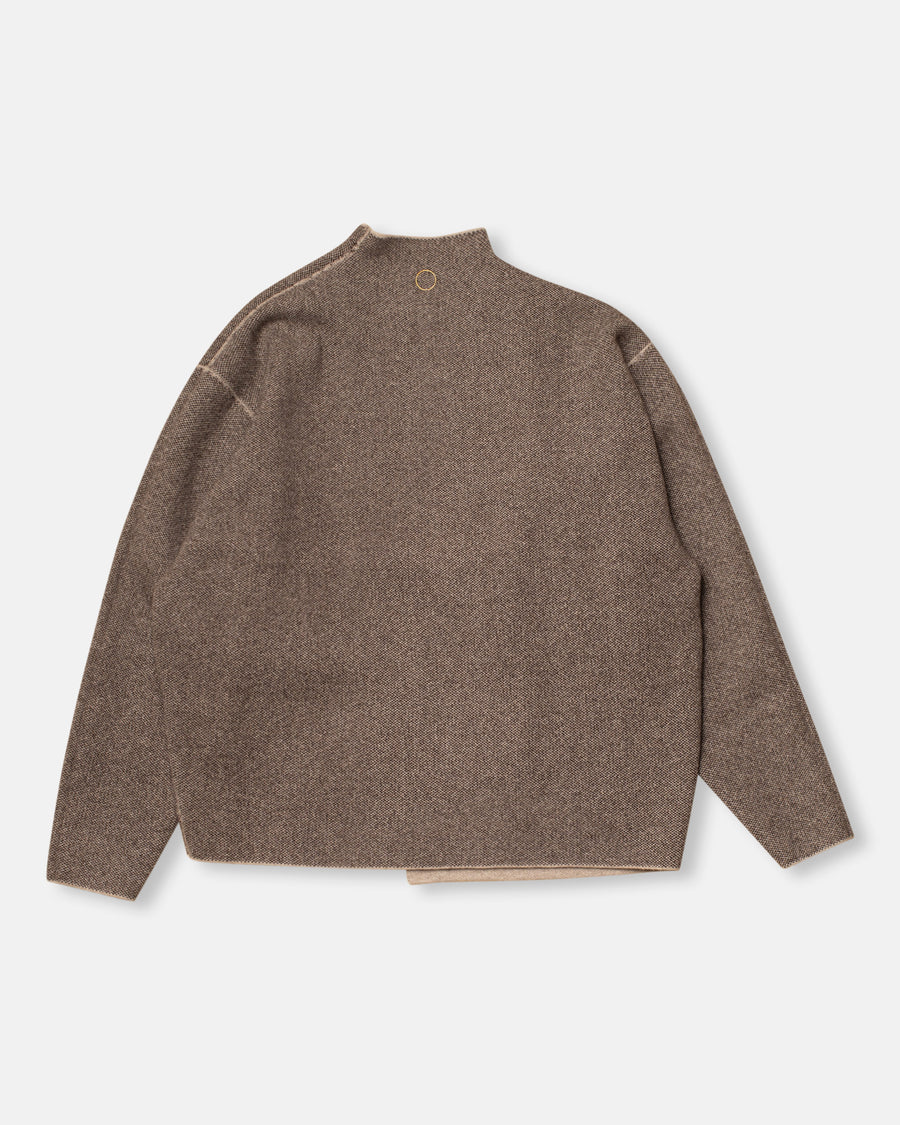 cashmere reversible open jacket