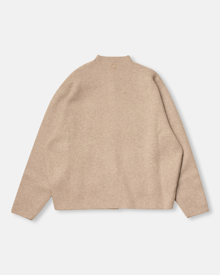 cashmere reversible open jacket