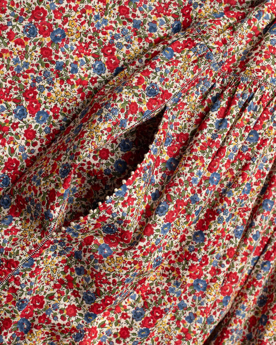 mixed floral dress