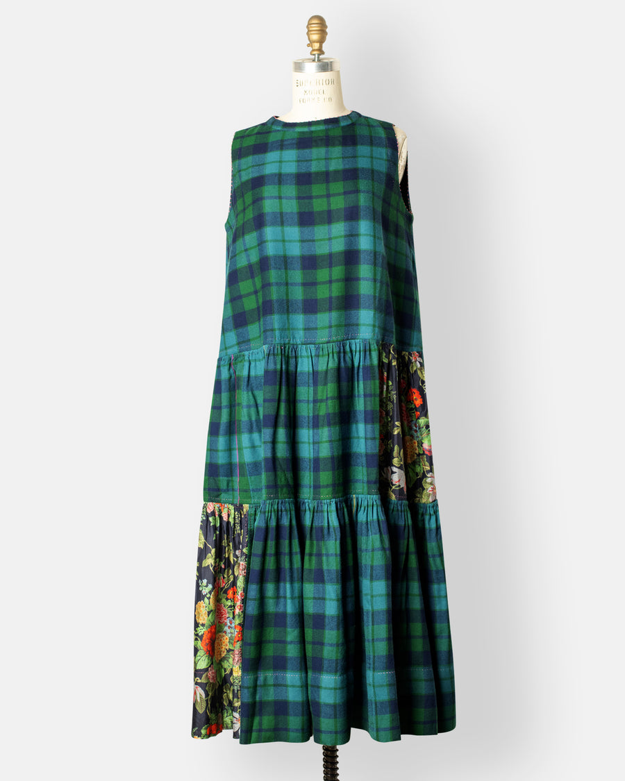 sleeveless drop waist dress