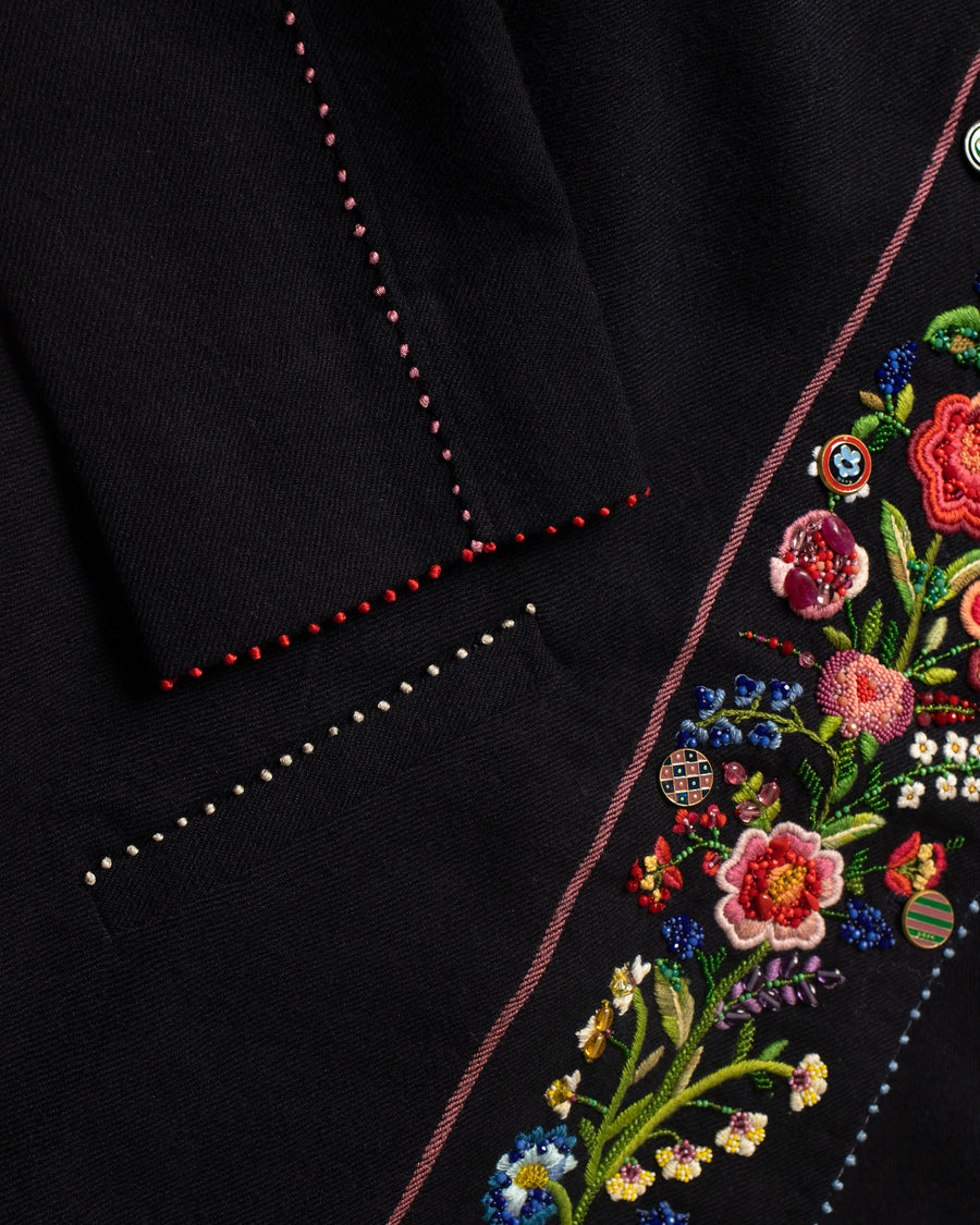 reversible beaded embroidery jacket