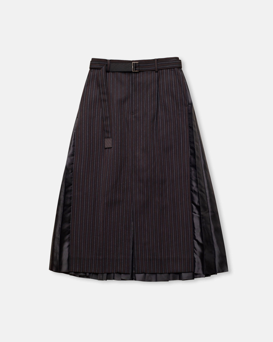 stripe doeskin skirt
