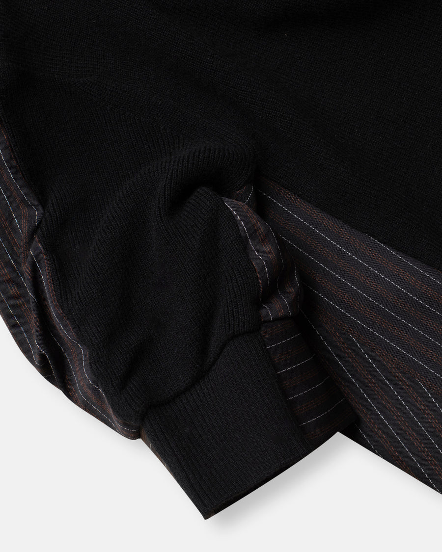 stripe doeskin x wool knit pullover
