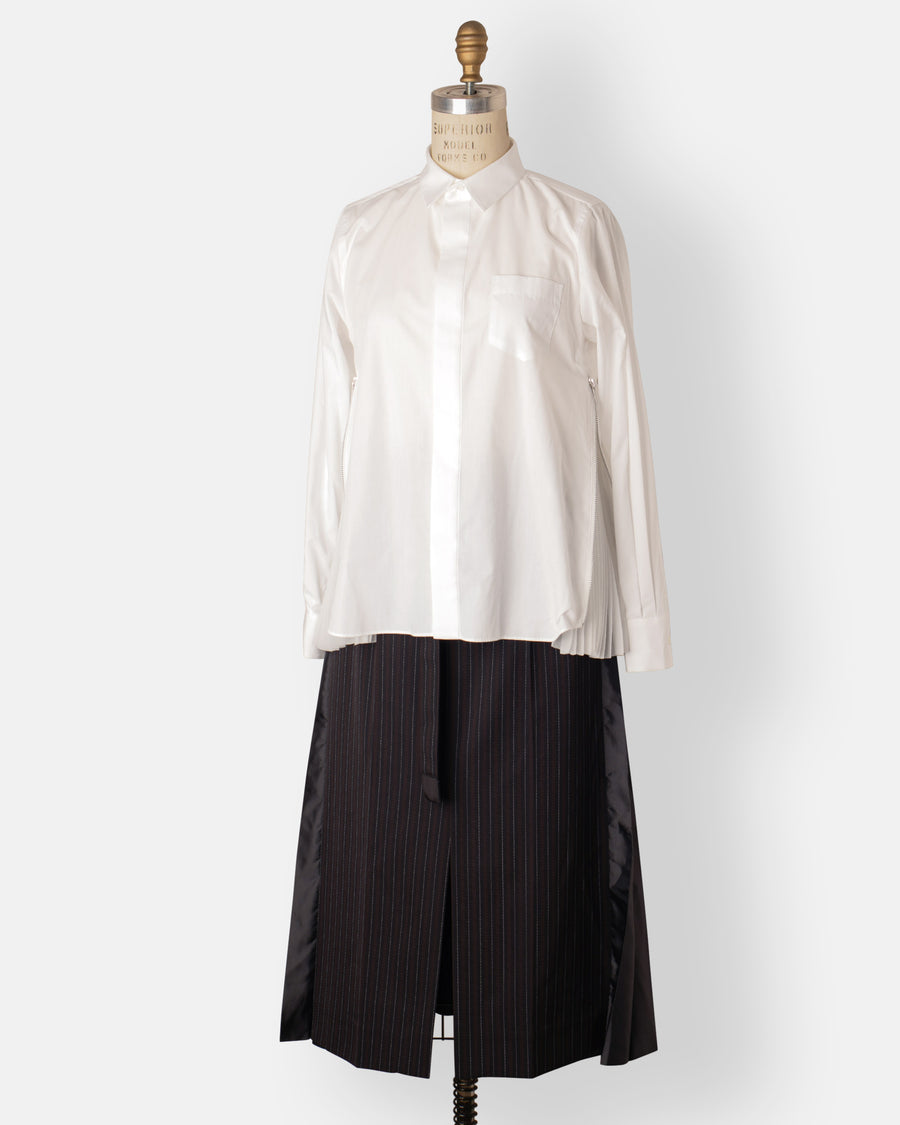 stripe doeskin skirt