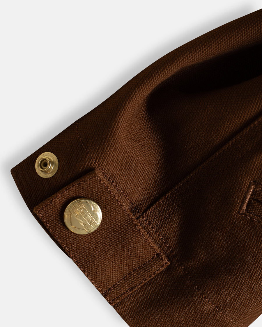 sacai x carhartt duck x wool knit jacket