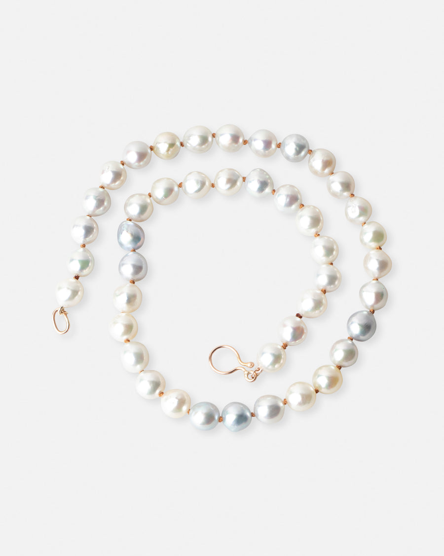 Multi-color Akoya necklace