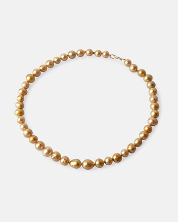 philippine golden pearl necklace