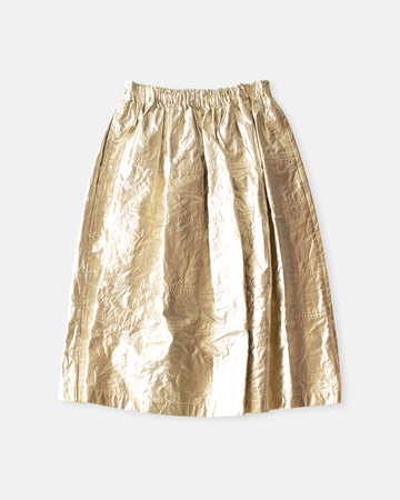 folled printed skirt