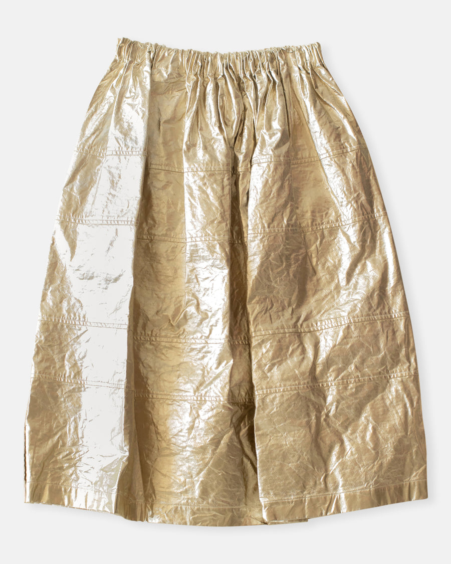 folled printed skirt