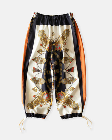 scarf print pants