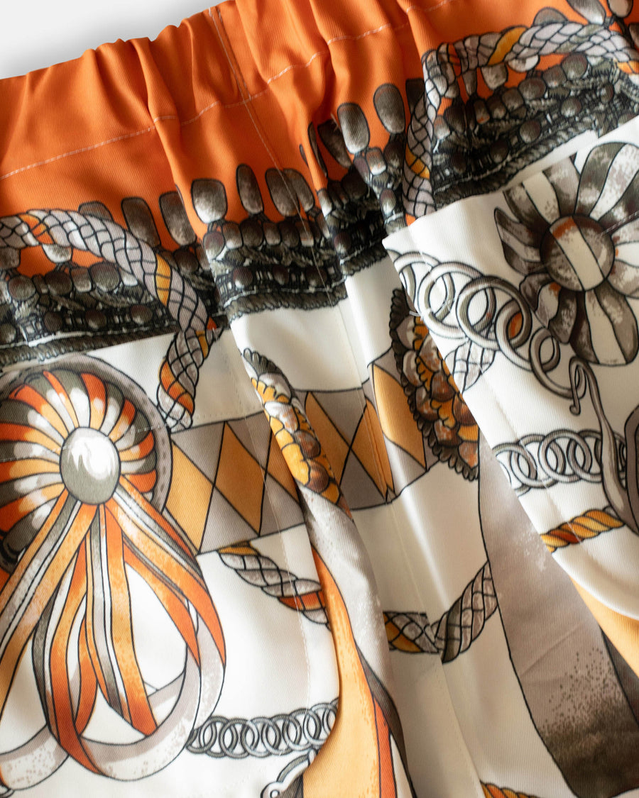 scarf print pants