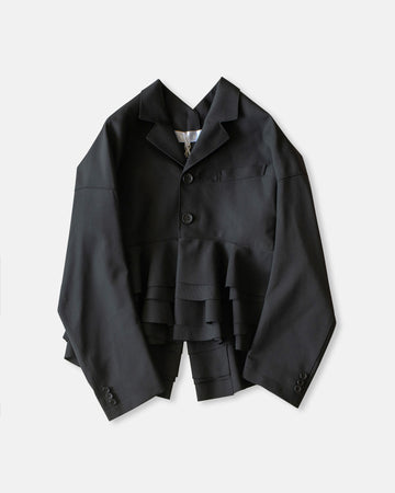 layered hem blazer