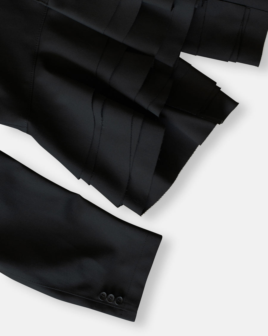 layered hem blazer