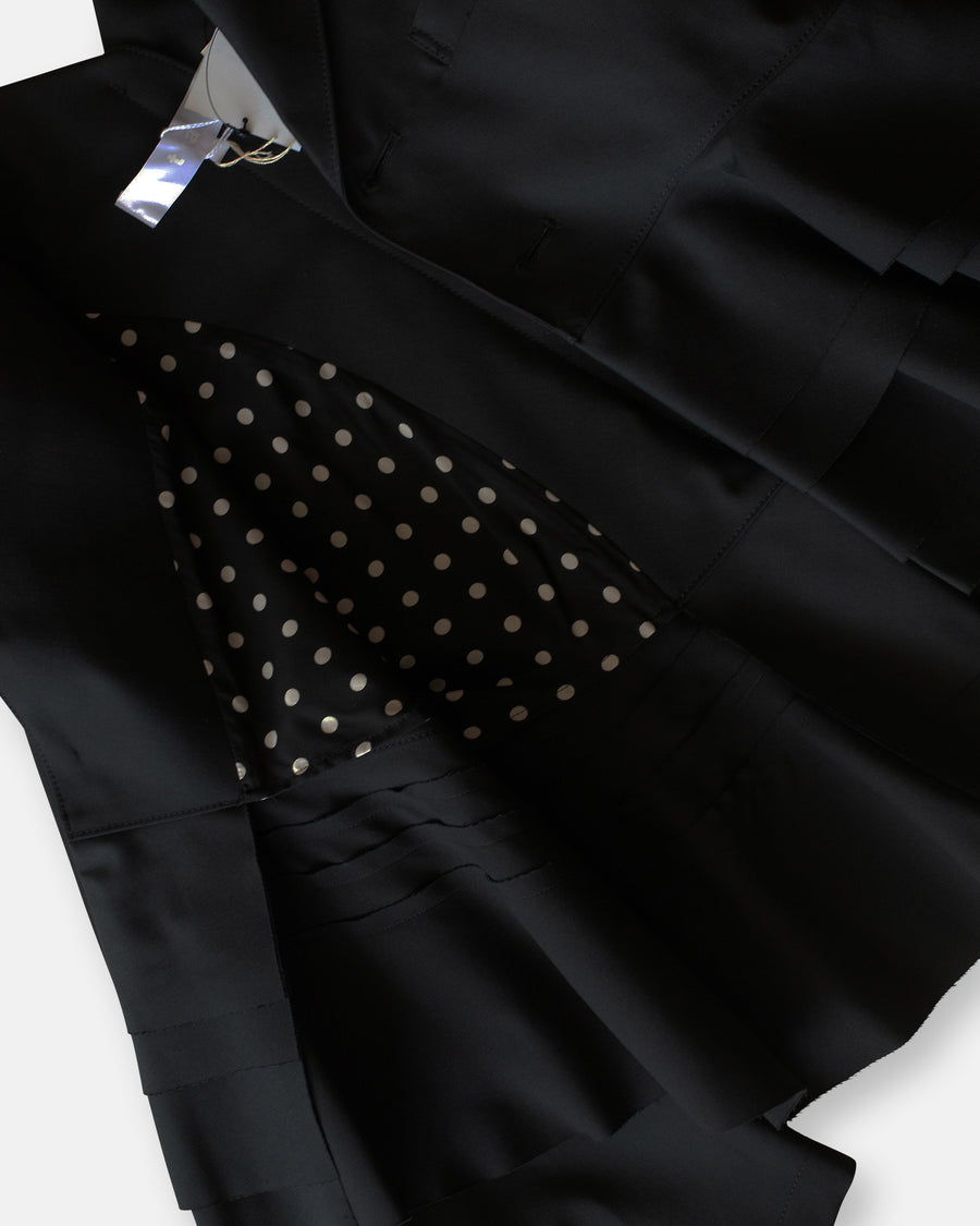layered hem blazer