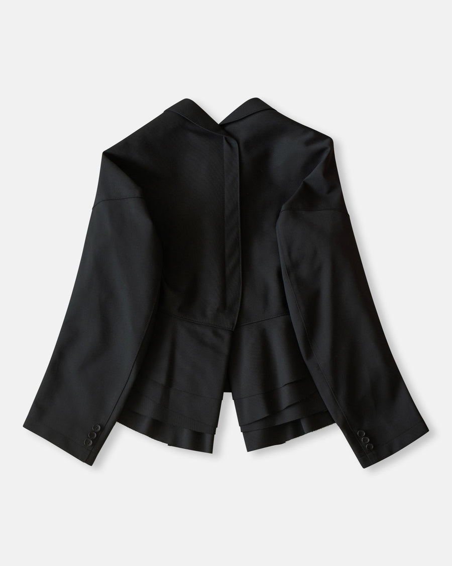 layered hem blazer