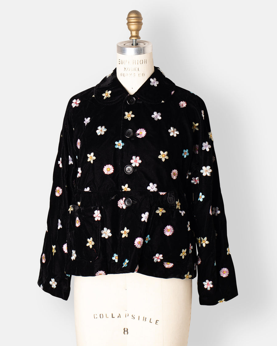 velvet embroidery jacket