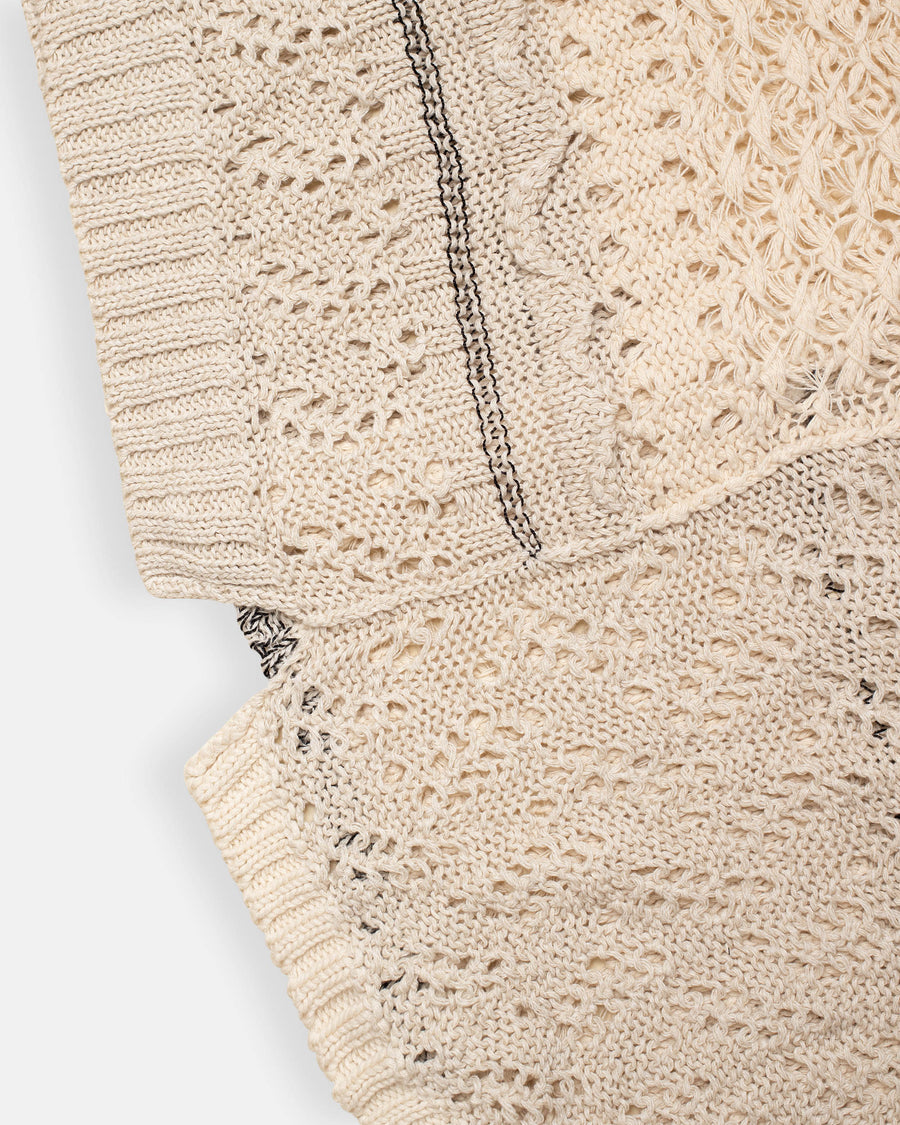 cropped cardigan off white