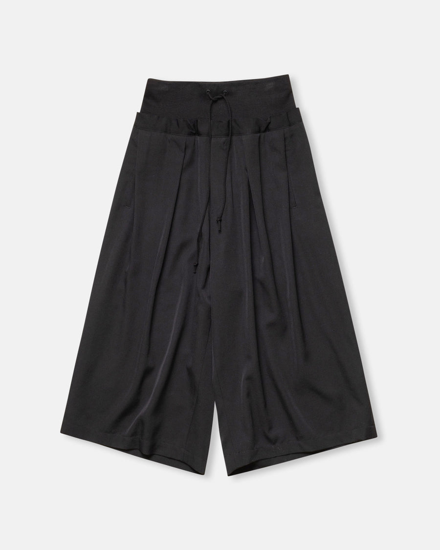 rib waist wide pants