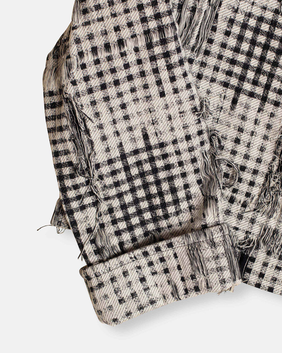 u-wrap jacket white black