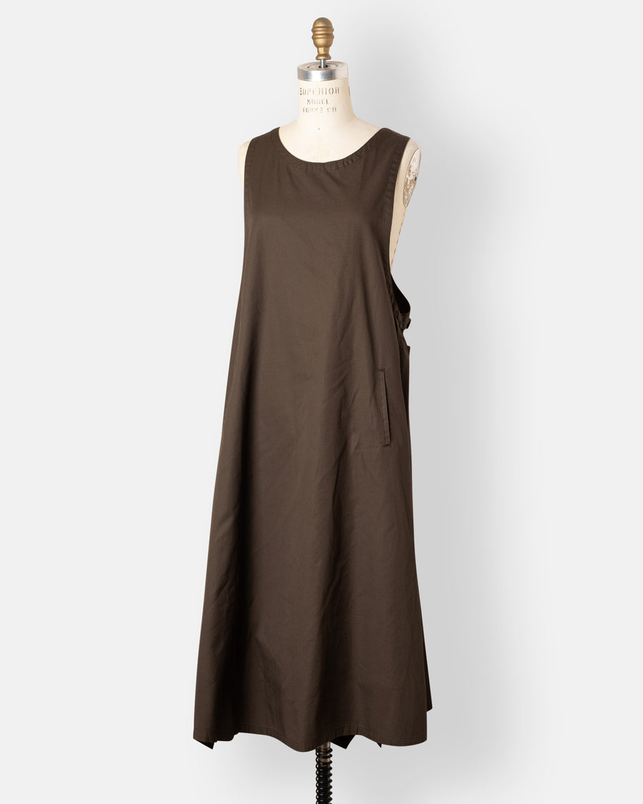 crossed back pullover dress