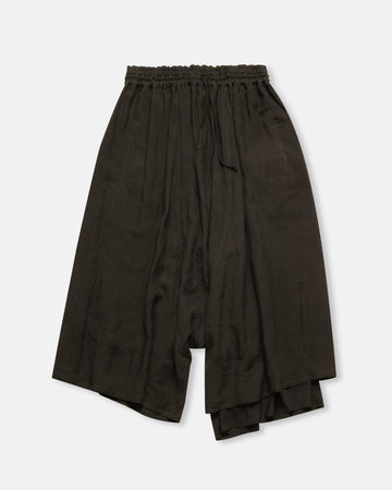left gathered pants
