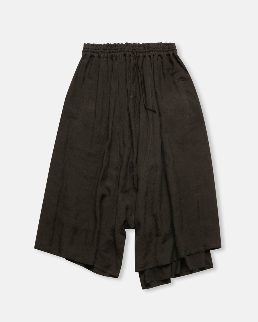 left gathered pants