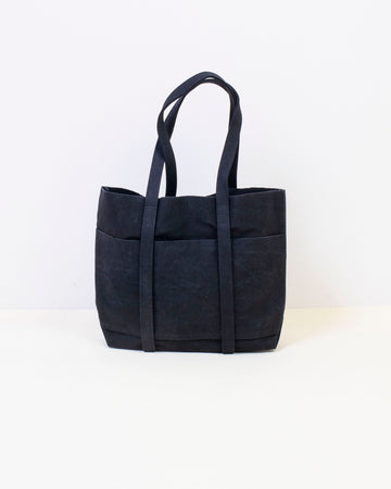 small washed canvas 6 pocket tote