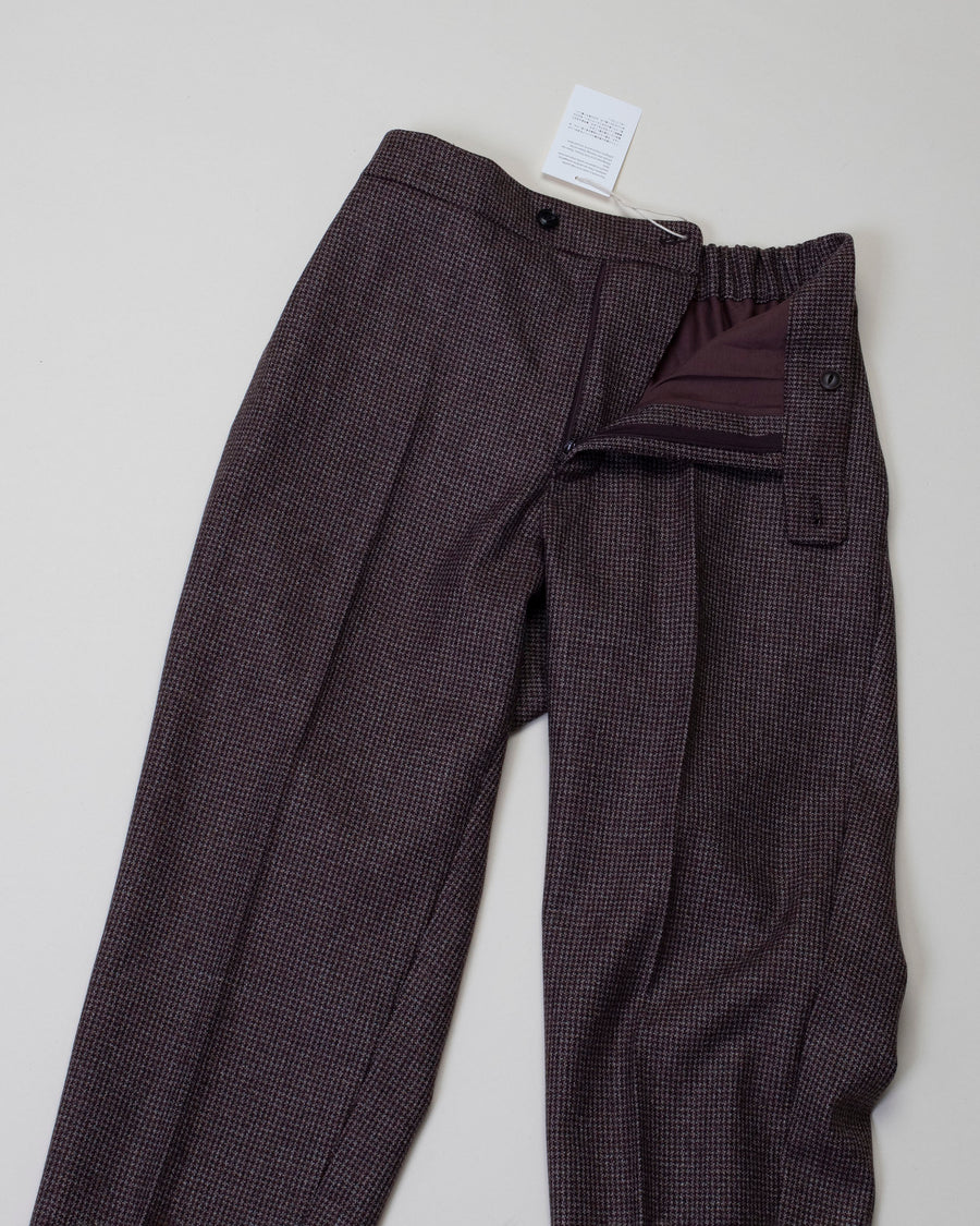 front zip tapered pants