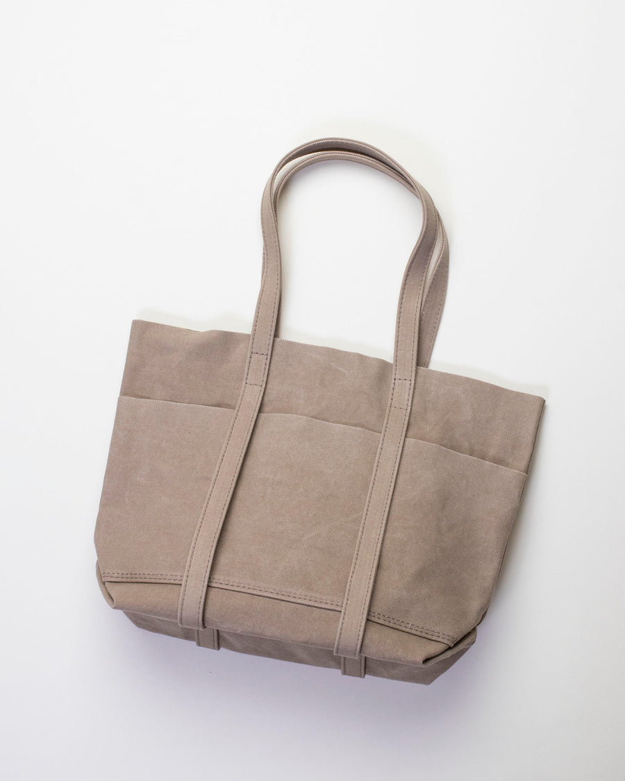 small washed canvas 6 pocket tote