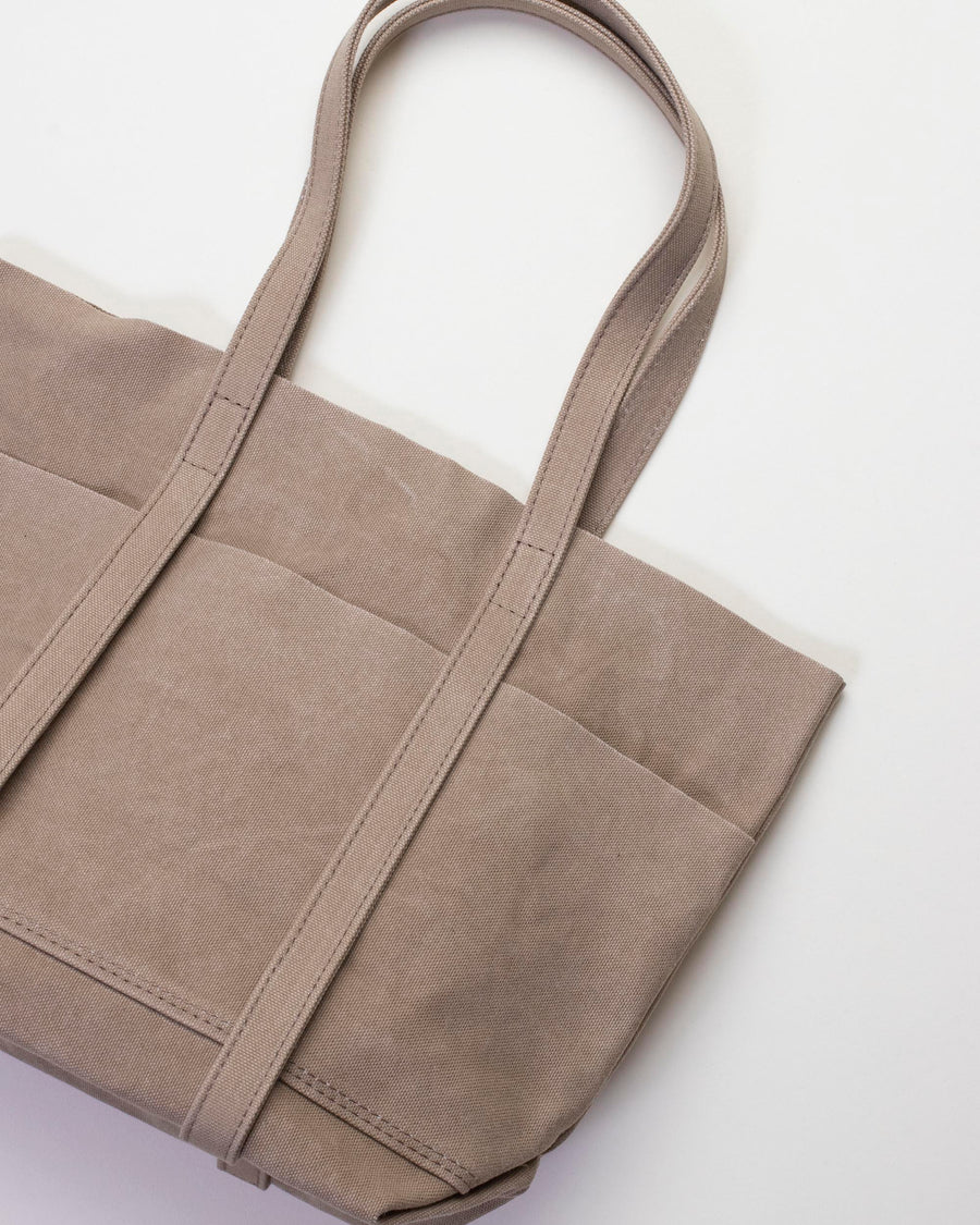 small washed canvas 6 pocket tote