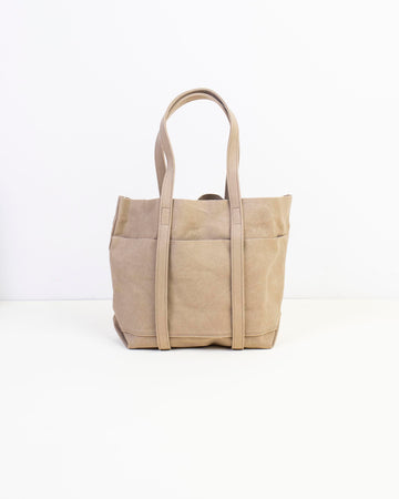 small washed canvas 6 pocket tote