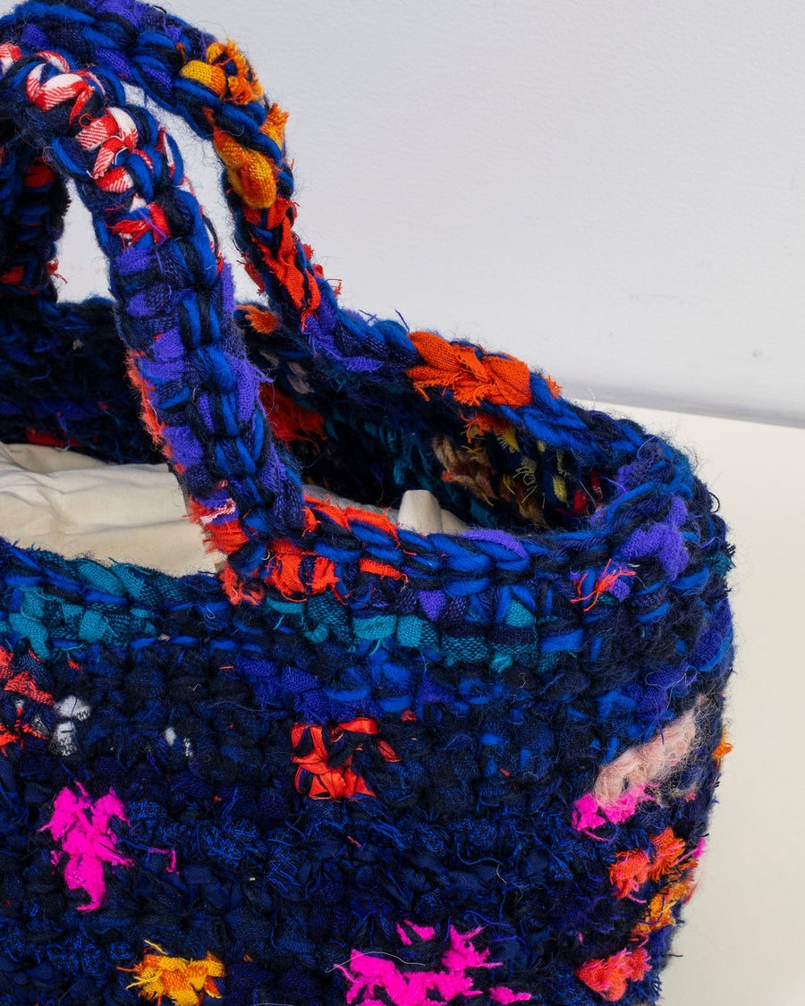 impression crochet bag